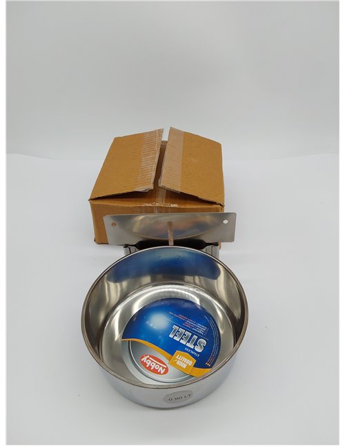 Nobby Cuenco de Acero Inoxidable para Colgar, Grande, 900 ml 