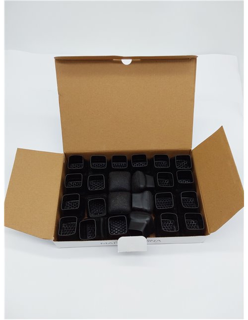 JCrunaway Tapas para patas de silla inclinadas, cuadradas, 24 unidades, con forma de bola, para patas de silla inclinadas/vertic