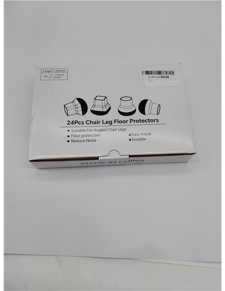 JCrunaway Tapas para patas de silla inclinadas, cuadradas, 24 unidades, con forma de bola, para patas de silla inclinadas/vertic