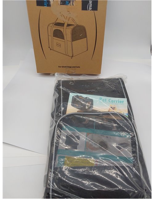 morpilot Transportín Perro Gato, Bolsa Transporte Transpirable para Mascotas, Portador de Viaje con Correa de Hombro Ajustable, 