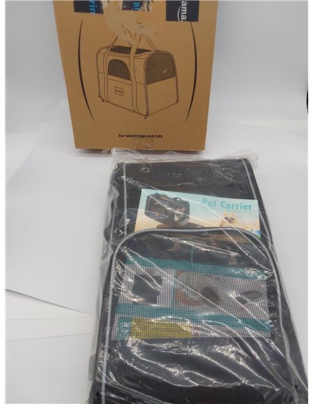 morpilot Transportín Perro Gato, Bolsa Transporte Transpirable para Mascotas, Portador de Viaje con Correa de Hombro Ajustable, 