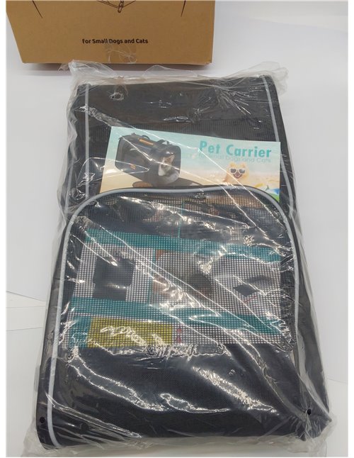 morpilot Transportín Perro Gato, Bolsa Transporte Transpirable para Mascotas, Portador de Viaje con Correa de Hombro Ajustable, 