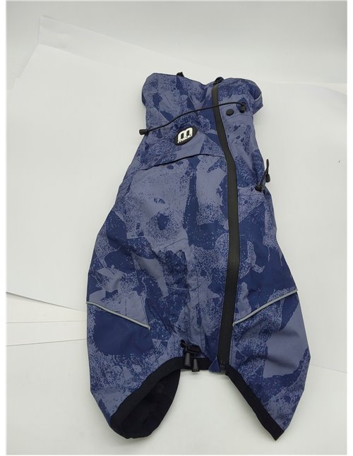 Mikki Abrigo All Weather para Perros y Cachorros, Impermeable, Cortaviento, Transpirable, Ajustable, Cintura Cuello y Piernas Aj