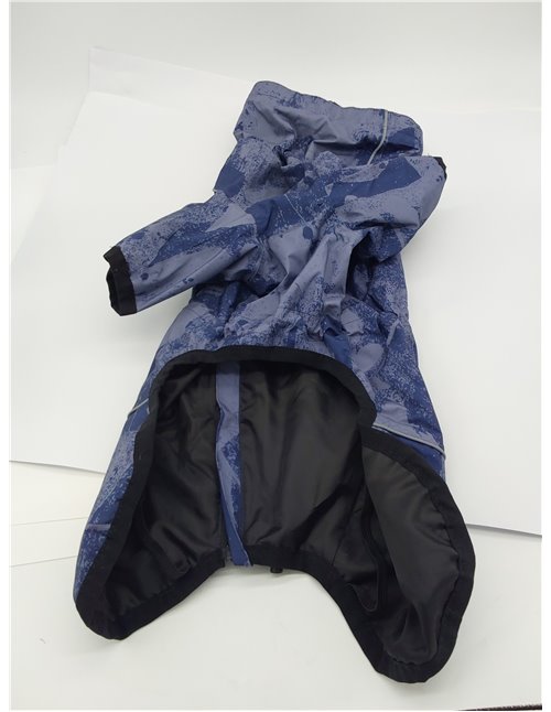 Mikki Abrigo All Weather para Perros y Cachorros, Impermeable, Cortaviento, Transpirable, Ajustable, Cintura Cuello y Piernas Aj
