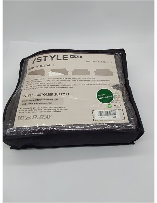 CYCMACO Funda Sofa 3 Plazas Ajustable, Funda De Sofa Elastica Antideslizante Antimanchas, Universales Couch Cover con Reposabraz