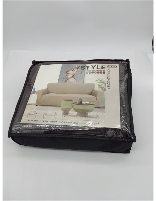 CYCMACO Funda Sofa 3 Plazas Ajustable, Funda De Sofa Elastica Antideslizante Antimanchas, Universales Couch Cover con Reposabraz