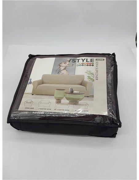 CYCMACO Funda Sofa 3 Plazas Ajustable, Funda De Sofa Elastica Antideslizante Antimanchas, Universales Couch Cover con Reposabraz