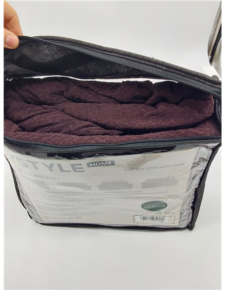 CYCMACO Funda Sofa 3 Plazas Ajustable, Funda De Sofa Elastica Antideslizante Antimanchas, Universales Couch Cover con Reposabraz