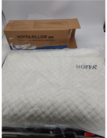almohado Baja Altura Dura Viscoelástica 60 cm Cervical para Dormir de Lomo y Niños