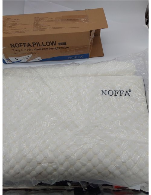 almohado Baja Altura Dura Viscoelástica 60 cm Cervical para Dormir de Lomo y Niños