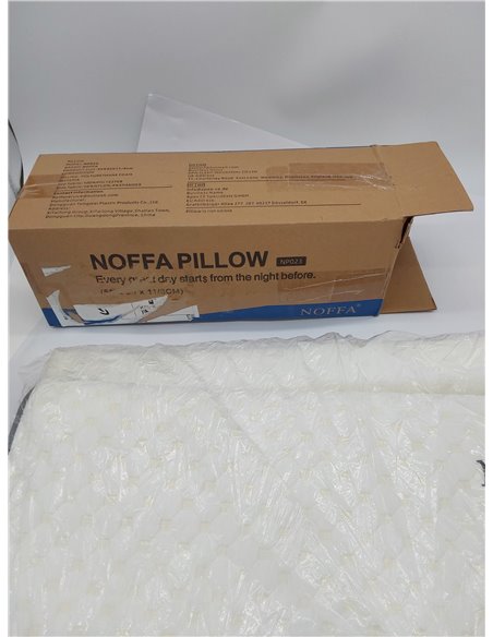 almohado Baja Altura Dura Viscoelástica 60 cm Cervical para Dormir de Lomo y Niños