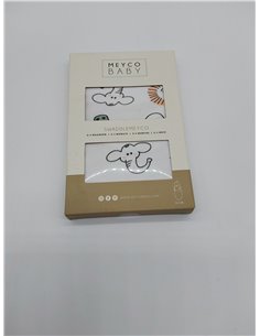 Saco Meyco Baby Animal, equipo inicial para recién nacidos (saco para bebés de 0 a 3 meses, suave para dormir, transpirable y ab