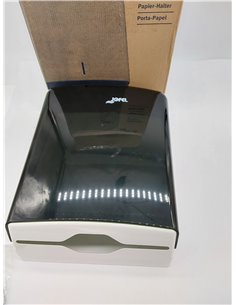 Jofel - Dispensador de Papel de Manos, Toallas Faciales, Dispensador de Papel Secamanos de Pared, hasta 600 Toallitas Zig-Zag, H 2