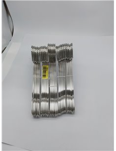Tosnail Paquete de 50 perchas de metal de alambre resistente de acero inoxidable, 42 cm  2