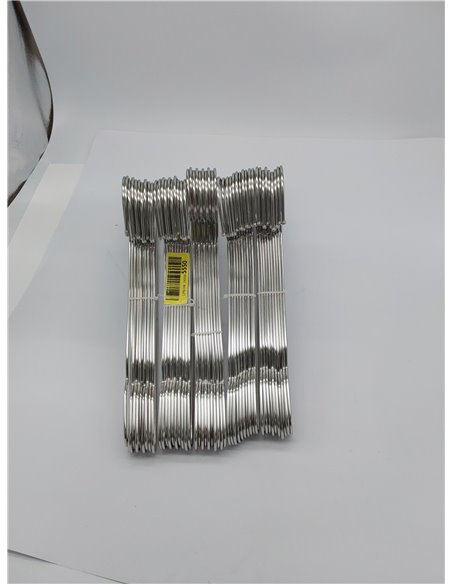 Tosnail Paquete de 50 perchas de metal de alambre resistente de acero inoxidable, 42 cm 