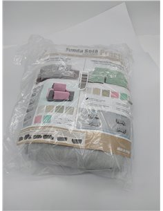 Eysa Funda de Chaise Longue práctica Oriente 290cm., Color 06/Gris, Izquierda Vista Frontal