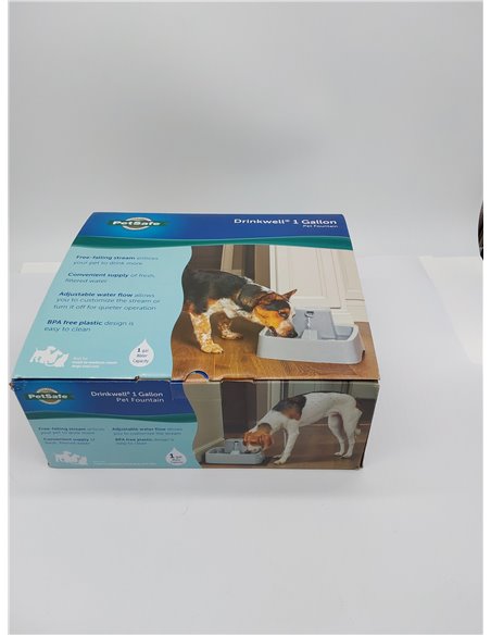PetSafe Drinkwell - Fuente de Agua para Perros y Gatos de 1 galón, Ideal para Razas de Perros de tamaño Mediano y múltiples hoga
