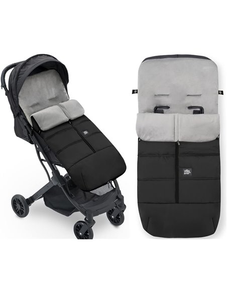 Saco Silla Paseo Universal, Saco Invierno Silla Paseo Universal, Desmontable con Cremallera, Cabezal Ajustable,Impermeable y Tra