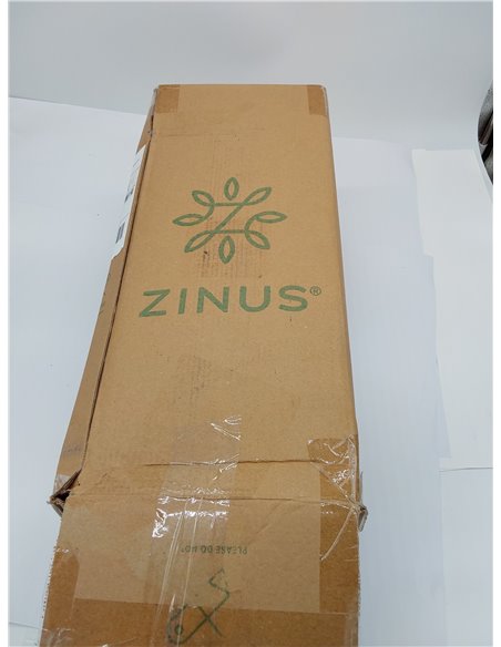 Zinus Topper de Bambú 90x190 cm, 5 cm Pillowtop Acolchado con Funda Quiltada con Relleno de Fibra de Bambú, Suave y Transpirable