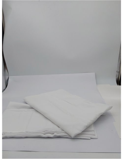 Amazon Basics Paquete de 2 Fundas de Almohada de Microfibra, 50 x 80 cm, Color Blanco Brillante