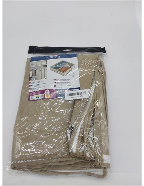 Domopak Living 8001410074300 - Funda para botas (2 compartimentos), color blanco, beige, 50 x 60 x 12 cm