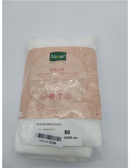 Savel - Funda colchón Rizo Microfibra, elástica y Ajustable, 90x190/200 (para Camas de 90). Protección por Todos Sus Lados. para