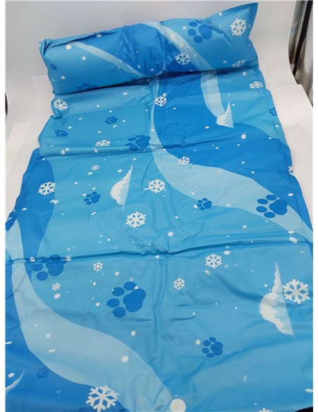 Aisuowa Esterilla Refrescante para Perros y Gatos, Alfombrilla de Gel Autorefrigerante, Cojín Refrescante No Tóxico, Cama Fría y