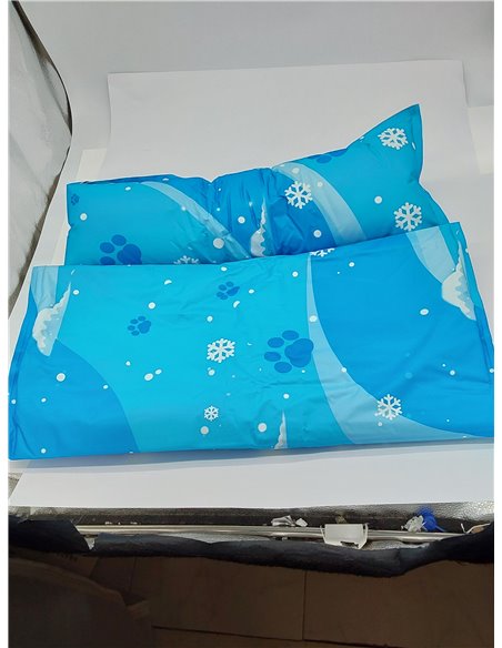 Aisuowa Esterilla Refrescante para Perros y Gatos, Alfombrilla de Gel Autorefrigerante, Cojín Refrescante No Tóxico, Cama Fría y