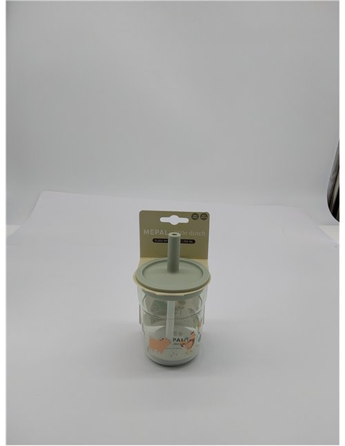 Mepal - Vaso Infantil con Pajita Mio Little Dutch - Tapa flexible con pajita inteligente a prueba de insectos - Admite todos los