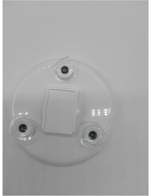 EMKE Espejo cosmético con iluminación con Espejo de Aumento de 5 aumentos, Espejo de Maquillaje LED Blanco con Ventosa, 165 mm d