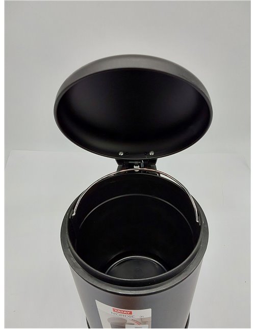 Tatay Papelera Baño con Pedal de Acero Inoxidable, 3L de Capacidad, Interior Extraíble, Cierre con Caída Amortiguada, Libre de B