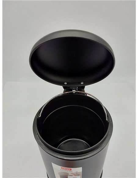 Tatay Papelera Baño con Pedal de Acero Inoxidable, 3L de Capacidad, Interior Extraíble, Cierre con Caída Amortiguada, Libre de B