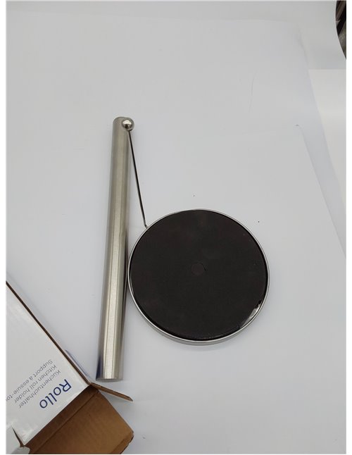 portarrollos de cocina kela vertical, también para rollos gruesos, portarrollos de papel de 33,5 cm de altura, ROLLO, acero inox
