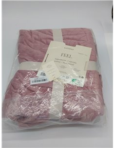 ROOM99 Feel Elegante Colcha en Color Rosa 170 x 210 cm 2