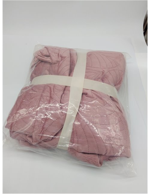 ROOM99 Feel Elegante Colcha en Color Rosa 170 x 210 cm, versátil como Colcha o Manta para sofá, Manta para Cama y sofá, Ideal co