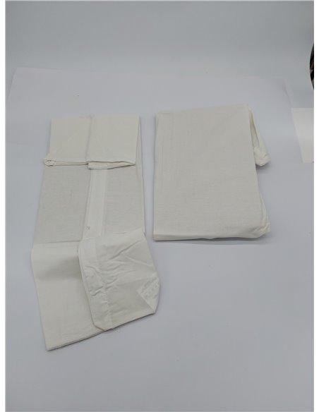 Funda Almohada 60x40 Algodón Reforzado (Pack de 2) - Blanco - Tela Apretada de 57 Hilos/cm² - Funda Almohada 40 x 60 - Certifica