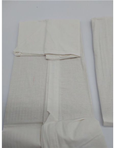 Funda Almohada 60x40 Algodón Reforzado (Pack de 2) - Blanco - Tela Apretada de 57 Hilos/cm² - Funda Almohada 40 x 60 - Certifica