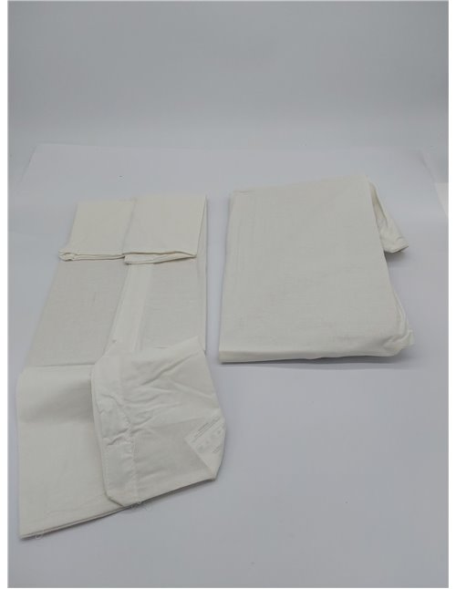 Funda Almohada 60x40 Algodón Reforzado (Pack de 2) - Blanco - Tela Apretada de 57 Hilos/cm² - Funda Almohada 40 x 60 - Certifica