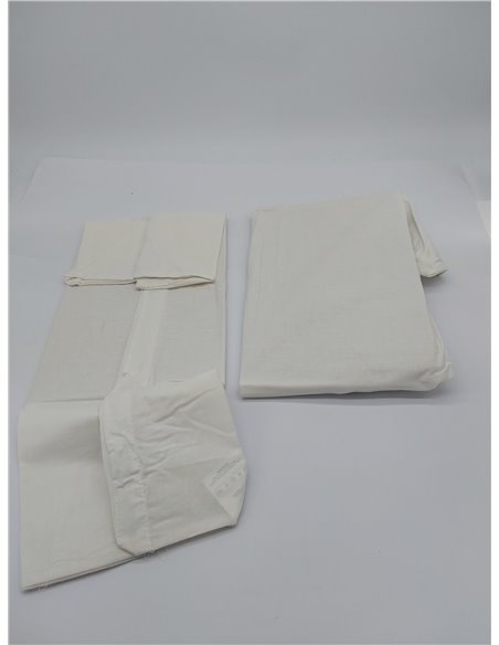 Funda Almohada 60x40 Algodón Reforzado (Pack de 2) - Blanco - Tela Apretada de 57 Hilos/cm² - Funda Almohada 40 x 60 - Certifica