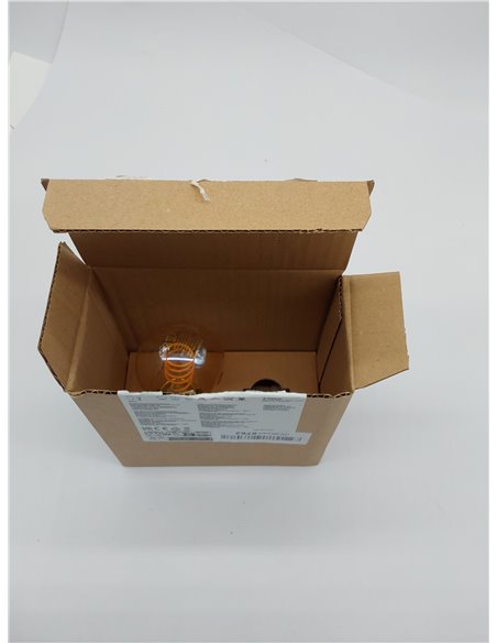 Amazon Basics Bombilla LED E27 vintage, cristal ámbar retro, A60, 4 W (equivalente a 25 W), paquete de 1, luz ultracálida de 180