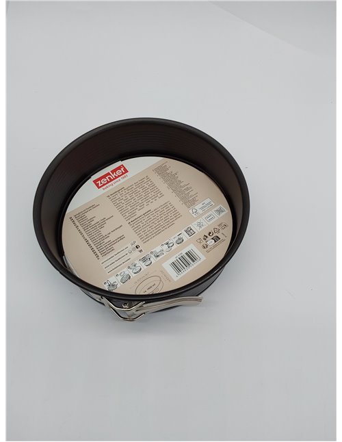 Zenker Black Metallic Molde Desmontable 20 cm 1 Fondo, Molde Reposteria, Molde Tarta o Molde Bizcocho en Acero con Revestimiento