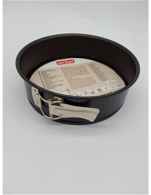 Zenker Black Metallic Molde Desmontable 20 cm 1 Fondo, Molde Reposteria, Molde Tarta o Molde Bizcocho en Acero con Revestimiento