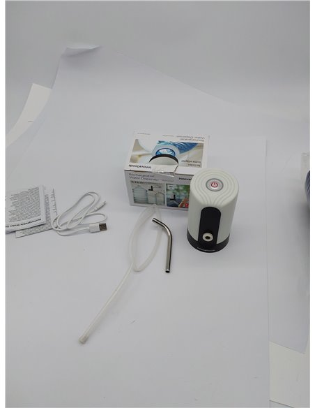 InnovaGoods Dispensador de Agua, Recargable, garrafa, Grifo, Fria embotellada, Capacidad 20L, 4W, Color Blanco