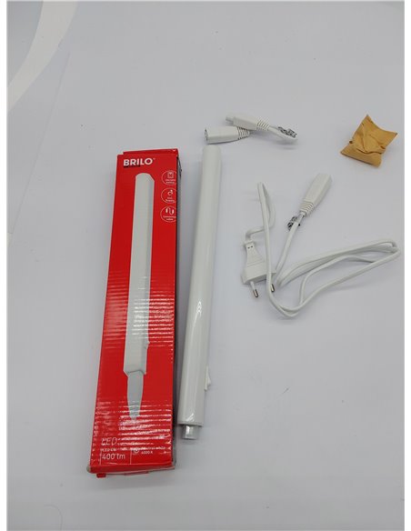 BRILONER - Luz Cocina Bajo Mueble, Color Blanco, 31,3 x 2,2 x 3 cm, Incl. 1 x LED 4W 400Lm 4.000K, Cable Incluido, Luz Bajo Mueb