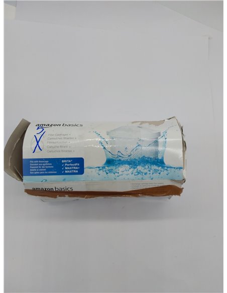 Amazon Basics Cartuchos filtrantes de agua, 6 unidad, Paquete de 1, aptos y compatibles con todas las jarras BRITA incl. Perfect