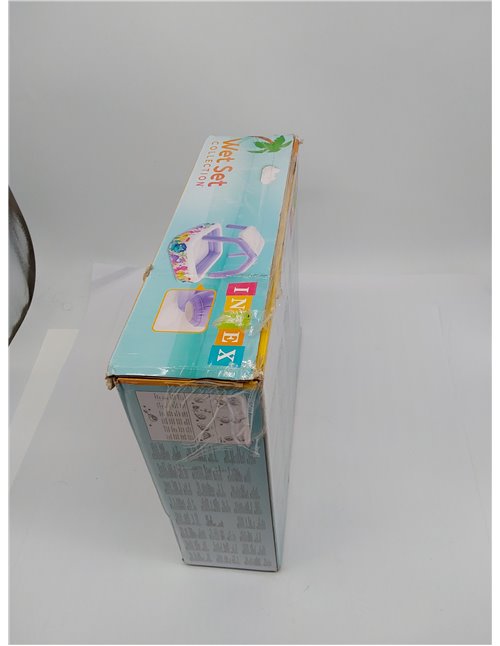 Intex Piscina Hinchable Infantil, 157x157x122 cm, 295 litros, con toldo Desmontable, Diseño acuático, Tapón de desagüe, Uso Exte