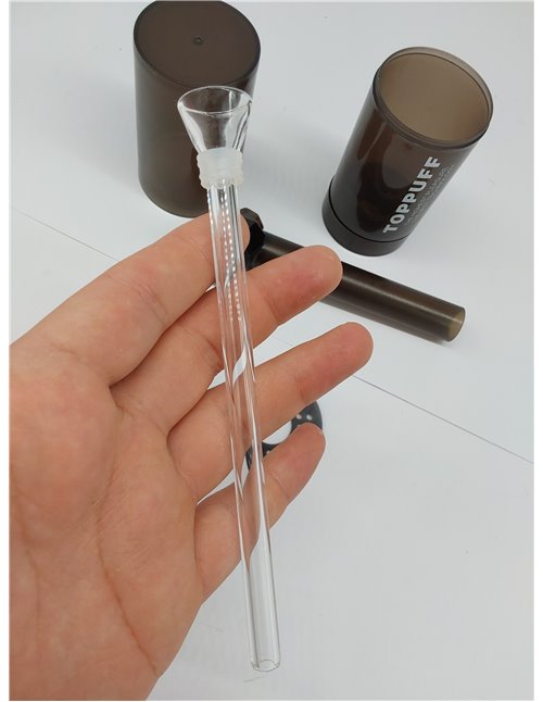 Tubo de agua que fuma de la cachimba de acrílico portable y durable con el color negro transparente de la botella plástica (tubo