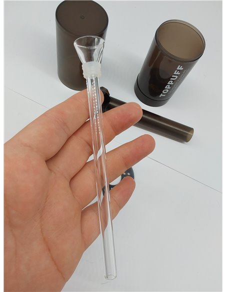Tubo de agua que fuma de la cachimba de acrílico portable y durable con el color negro transparente de la botella plástica (tubo