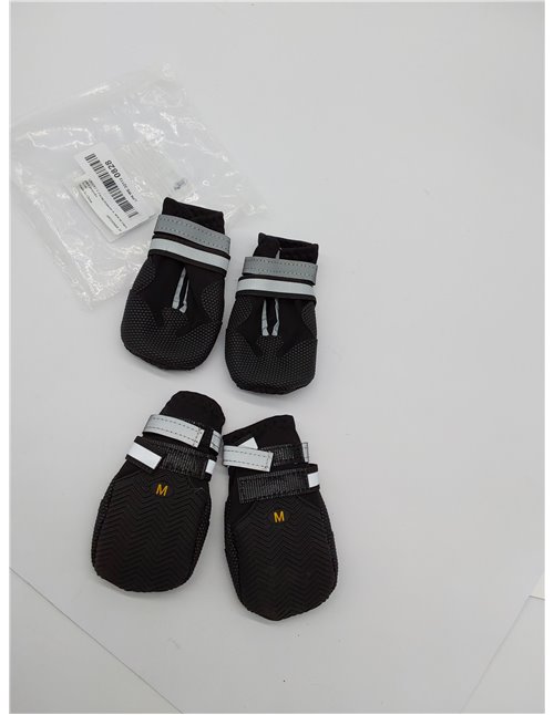QKURT 4 Piezas Protector de la Pata de Las Botas del Perro,Botas para Perros,Zapatos Impermeables para Perros con Correas Reflec