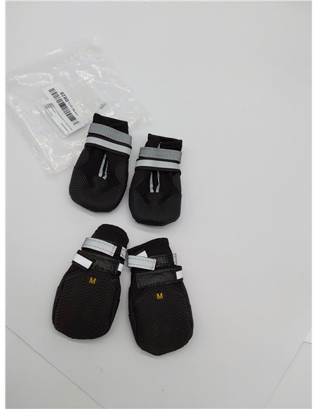QKURT 4 Piezas Protector de la Pata de Las Botas del Perro,Botas para Perros,Zapatos Impermeables para Perros con Correas Reflec